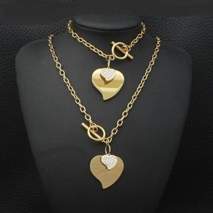 STAINLESS STEEL NECKLACE/BRACELET SET